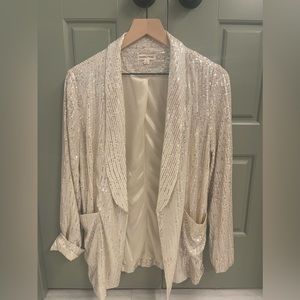 Gold sequin blazer